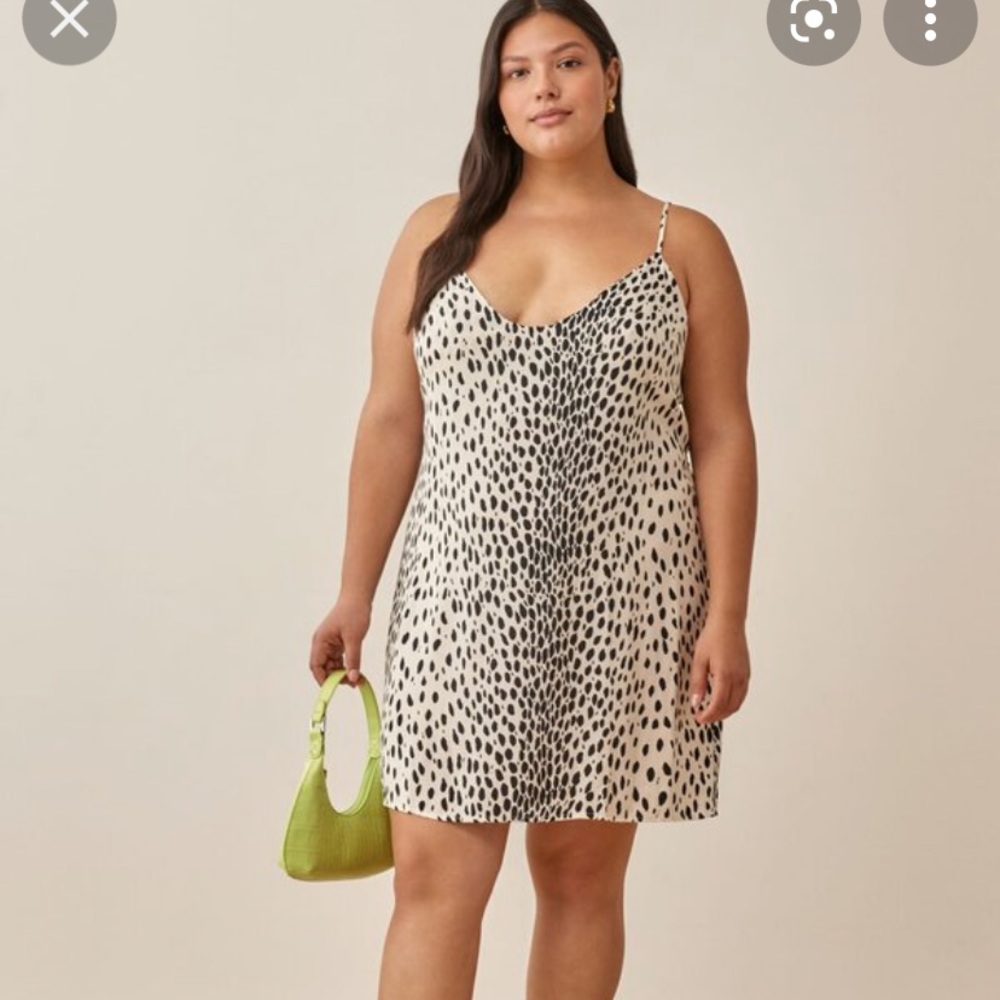 Reformation Ventura Cheetah Dress 2X NWT